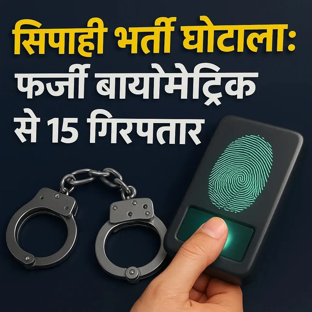 सिपाही भर्ती घोटाला: फर्जीवाड़े में 15 गिरफ्तार