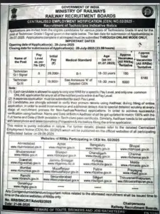 RRB Technician Bharti 2025: 6238 पदों पर निकली भर्ती