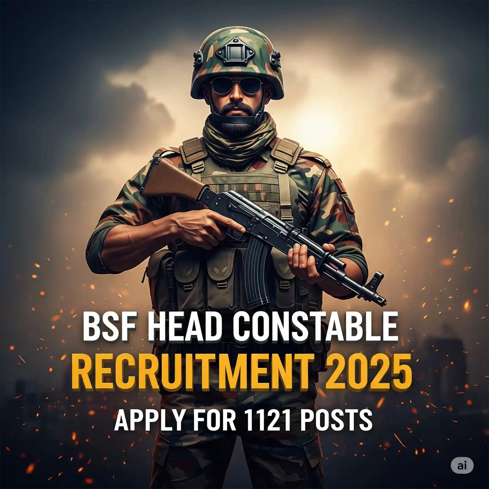 BSF Head Constable Recruitment 2025: Apply for 1121 Posts