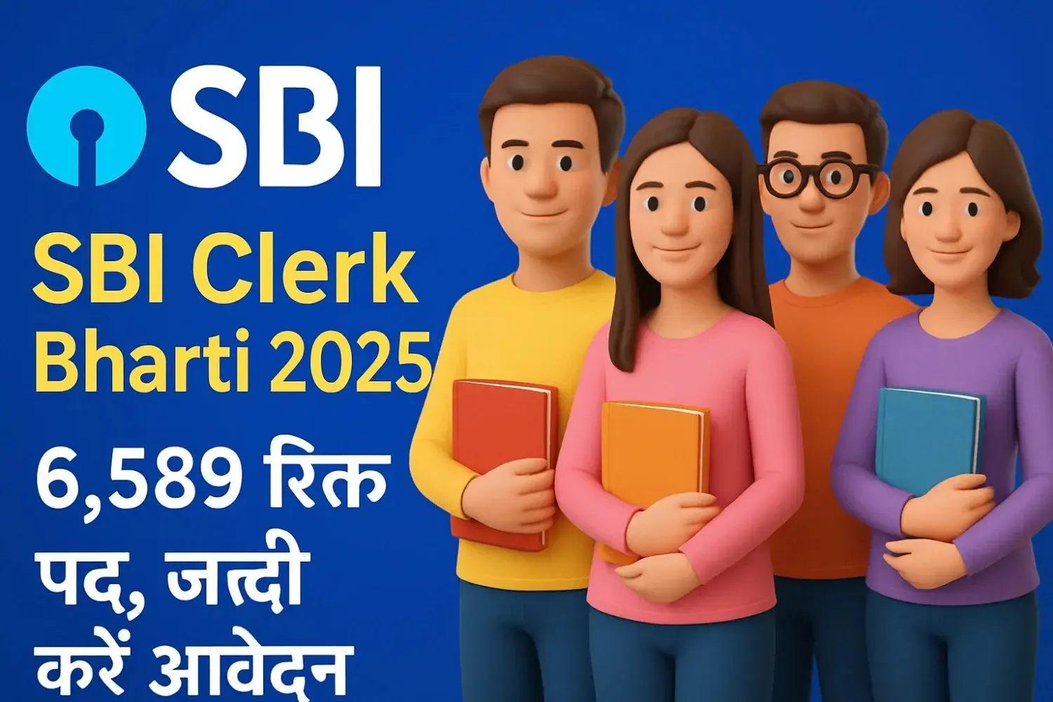 SBI Clerk Bharti 2025: 6,589 पदों पर वैकेंसी, जल्दी करें आवेदन