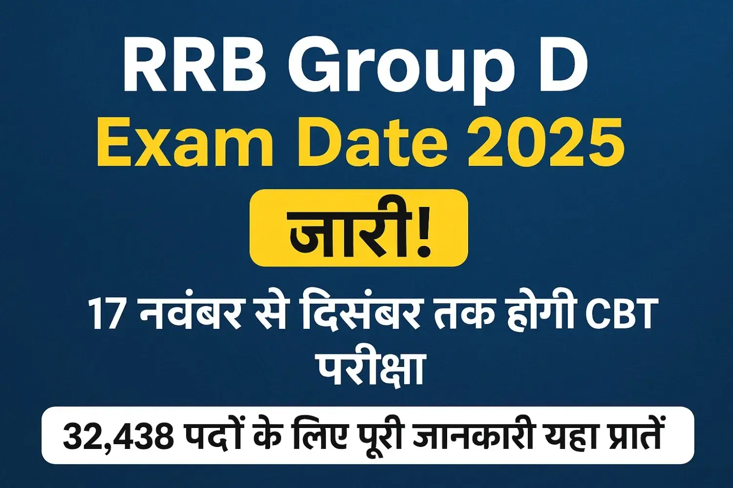 RRB Group D Exam Date 2025: Complete Guide & Latest Updates