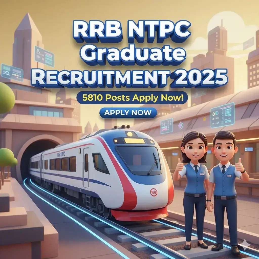 RRB NTPC Graduate Recruitment 2025: 5810 Posts